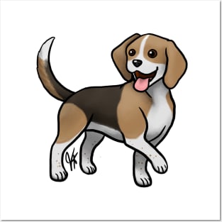 Dog - Beagle - Black and Tan Posters and Art